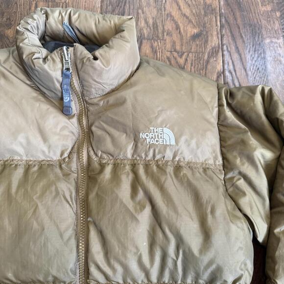 The North Face Boys 600‑Fill Down Puffer Jacket — Size Large — Brown — Excellent - Picture 2 of 9